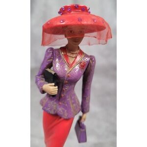 Thomas Kinkade "Walk by Faith Not by Sight" Figurine Heart & Soul Lady 7.5"